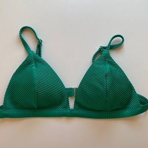SET!! Green hollister bikini top and bottoms